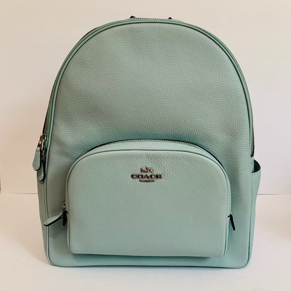 COACH LEATHER LARGE LAPTOP COURT BACKPACK - Picture 1 of 14